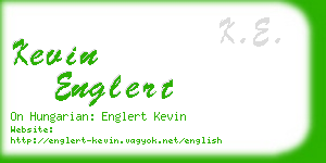 kevin englert business card